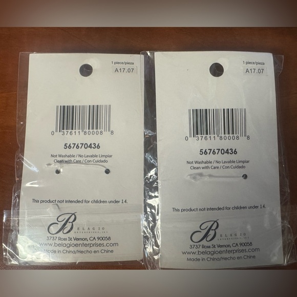 2 Silver Rhinestone Brooch - Picture 6 of 6